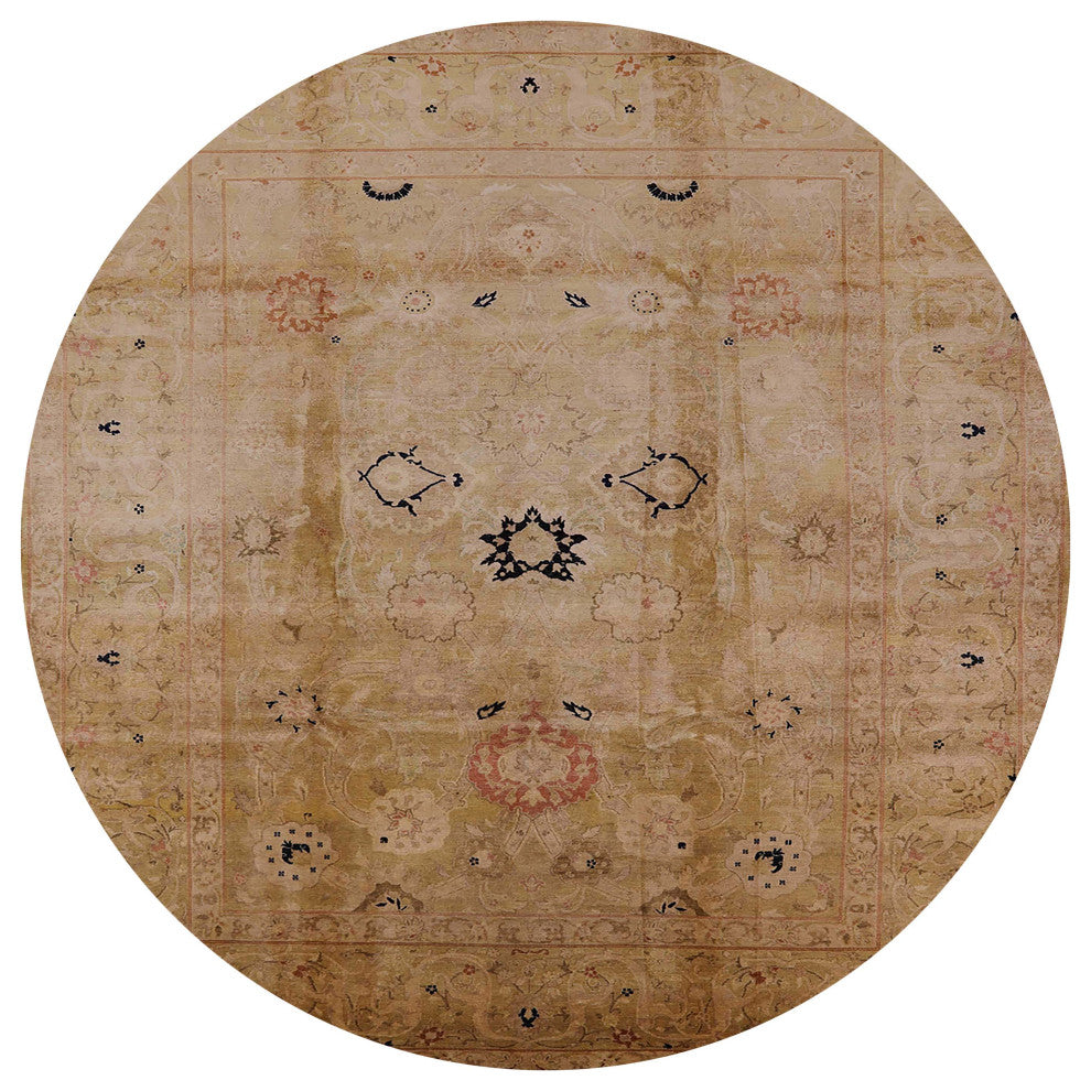 Ahgly Company Indoor Round Mid-Century Modern Area Rugs, 3' Round