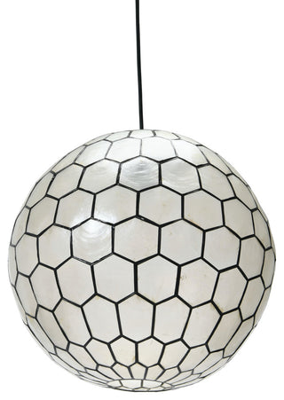 Capiz Honeycomb Ceiling Light, Large