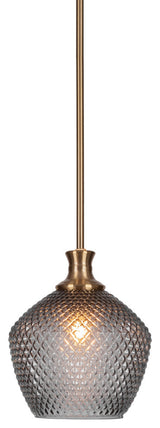 Zola 1-Light Stem Hung Pendant, New Age Brass