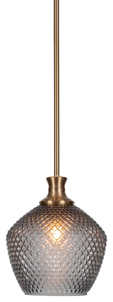 Zola 1-Light Stem Hung Pendant, New Age Brass