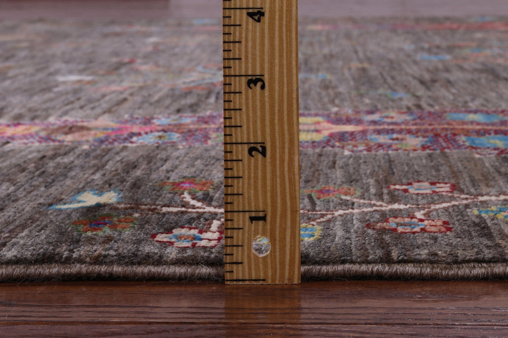 6' 8" X 10' 0" Tribal Persian Gabbeh Hand-Knotted Wool Rug - Q12385