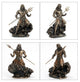 Standing Poseidon Holding Trident On Wave Statue
