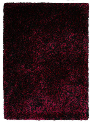 HAND TUFTED SHAG POLYESTER ECO-FRIENDLY AREA RUGS, Violet Black Color, Solid