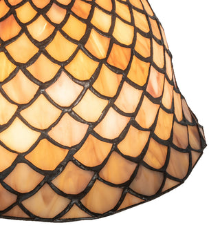 23 High Tiffany Fishscale 3 Light Table Lamp