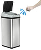 iTouchless 13 Gallon Platinum Sensor Trash Can with AbsorbX Odor Control System