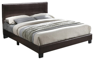Faux Leather Upholstered Bed, Full