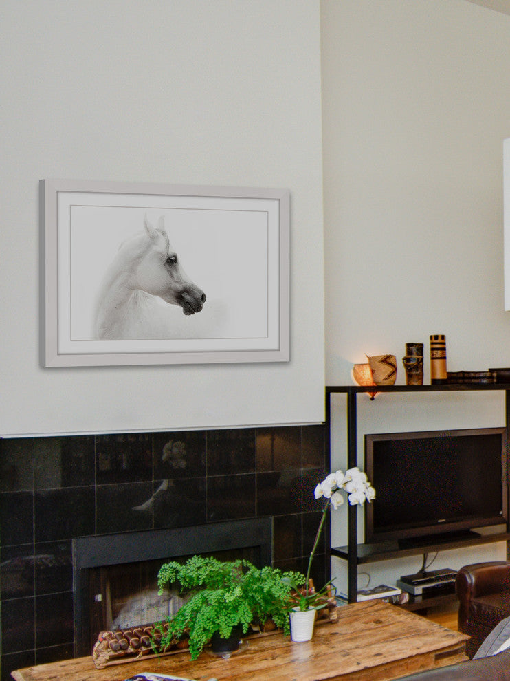 "White Beauty" Framed Paper Print, 45x40 cm