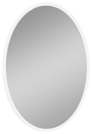 IB MIRROR Dimmable Backlit Bathroom Mirror Oval 24"x36", Crystal Clear Mirror, 6000 K, Cold White