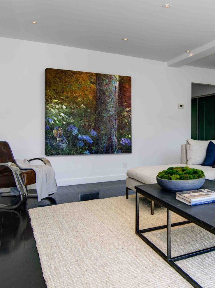 "Forest Bunny" Painting Print on Canvas by Chris Vest