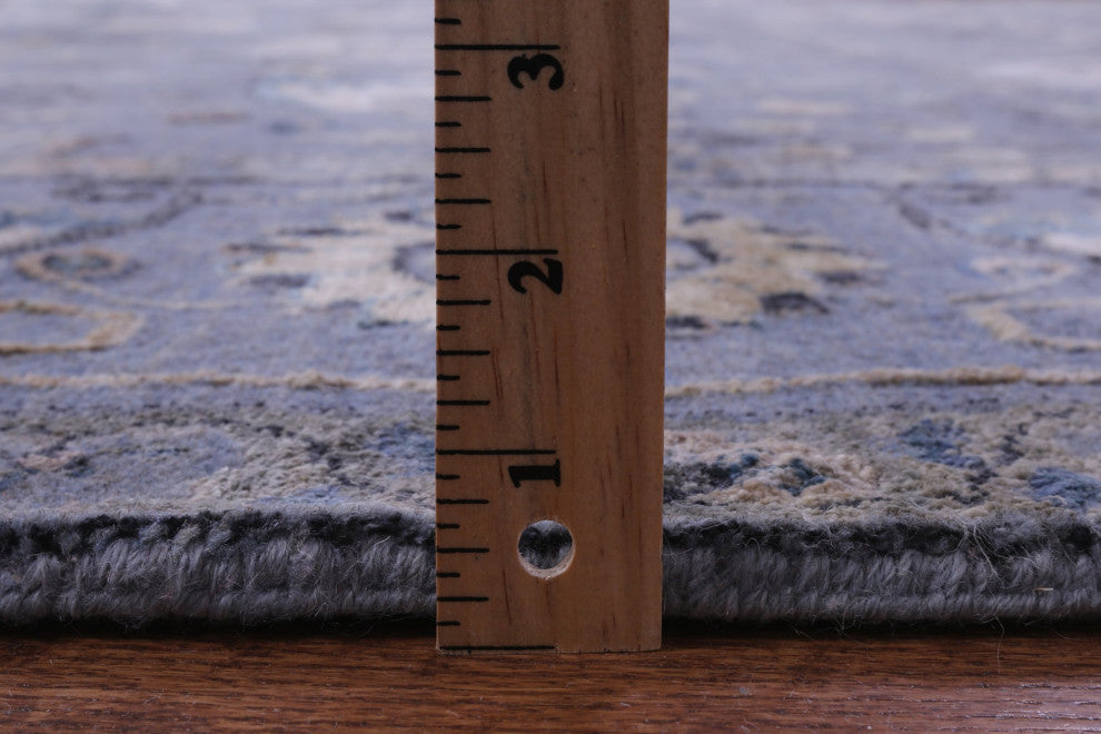 10' 1" X 14' 1" Wool & Silk Persian Hand Knotted Rug - Q15548