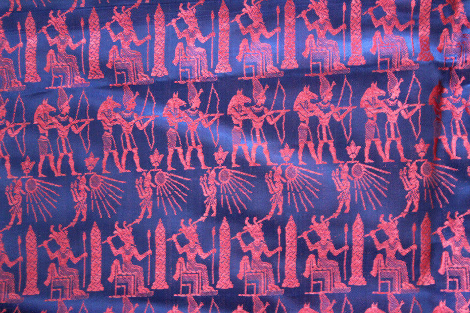 Consigned: Egyptian Motif Silk Fabric