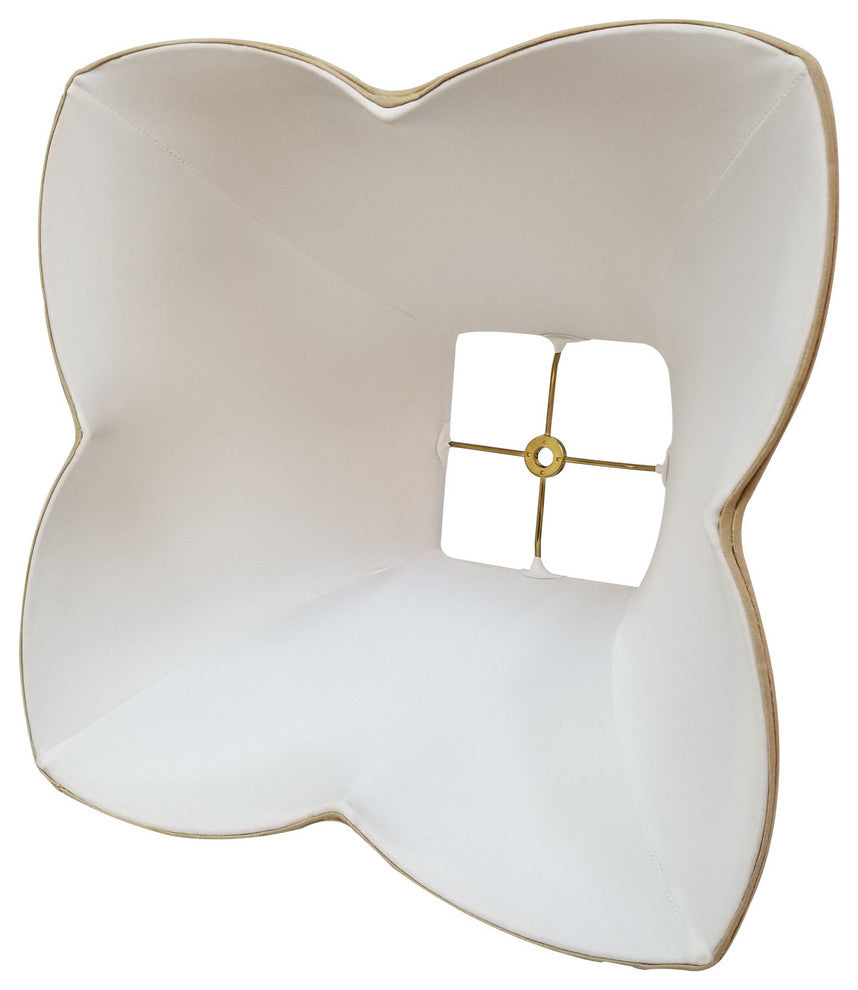 Fancy Square Softback Lamp Shade, Antique Gold, 6.5"x16"x12"