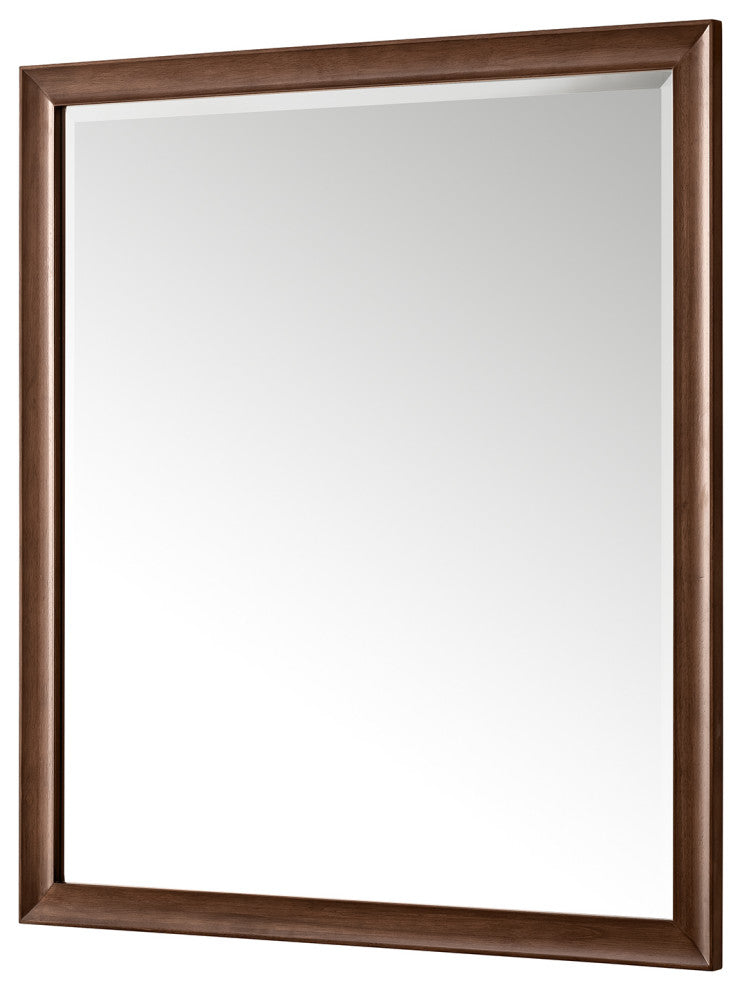 Glenbrooke 36" Mirror, Mid-Century Walnut