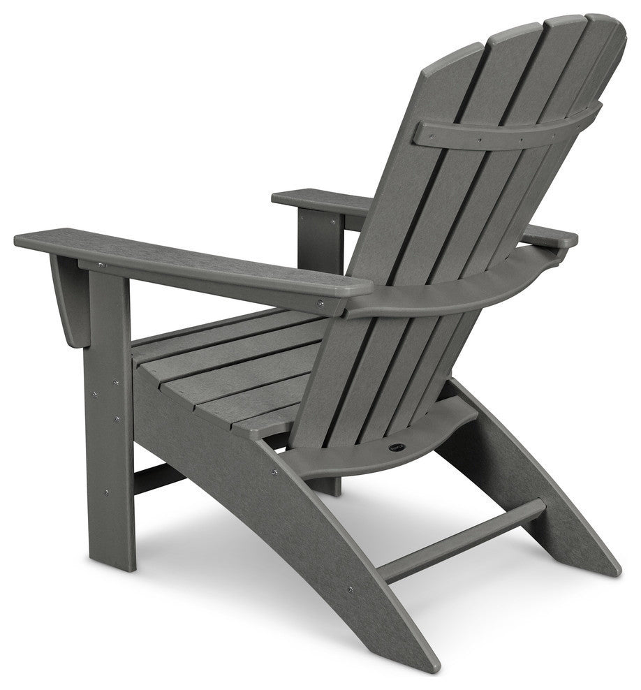 Nautical Curveback Adirondack Chair, White