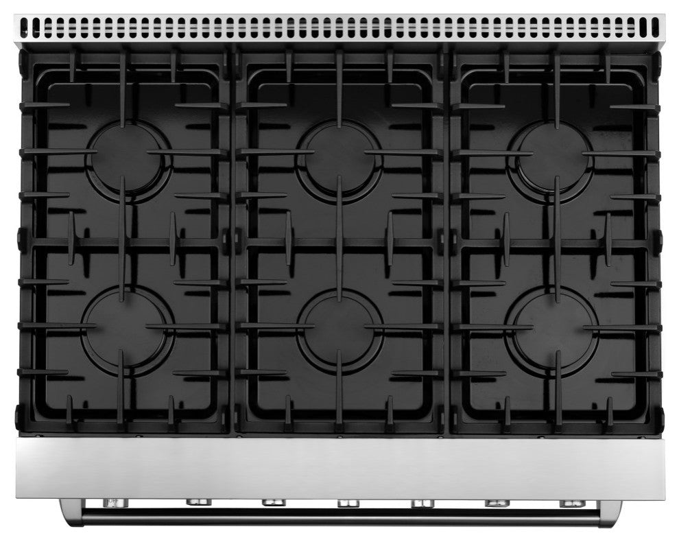 3-Piece, 36" Gas Range 36" Wall Mount Range Hood and 24" Dishwasher