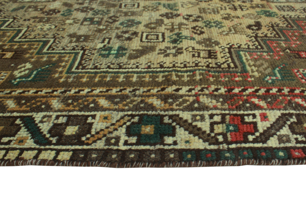 Fine Vintage Distressed Alicia Brown Rug