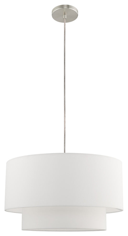 Livex Lighting Brushed Nickel 1-Light Pendant Chandelier