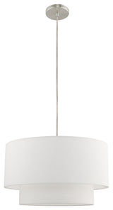 Livex Lighting Brushed Nickel 1-Light Pendant Chandelier