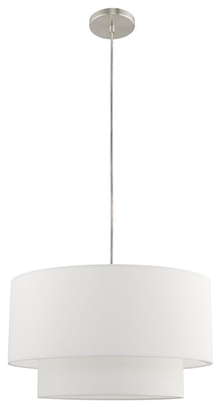 Livex Lighting Brushed Nickel 1-Light Pendant Chandelier