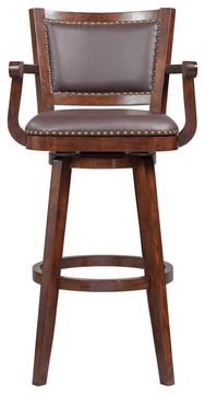 Broadmoor Swivel Stool, Cappuccino, 36"