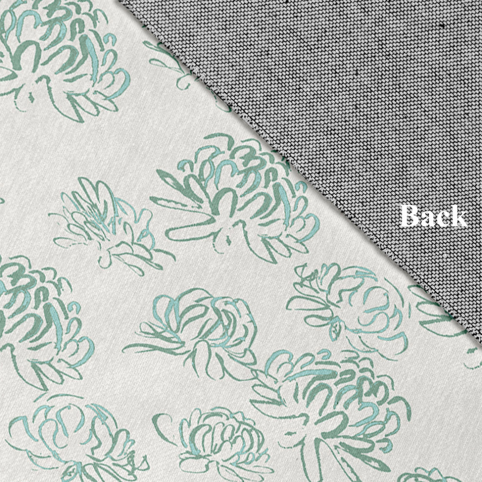 Tumbly Blossom Rug, Green, 5'x7'