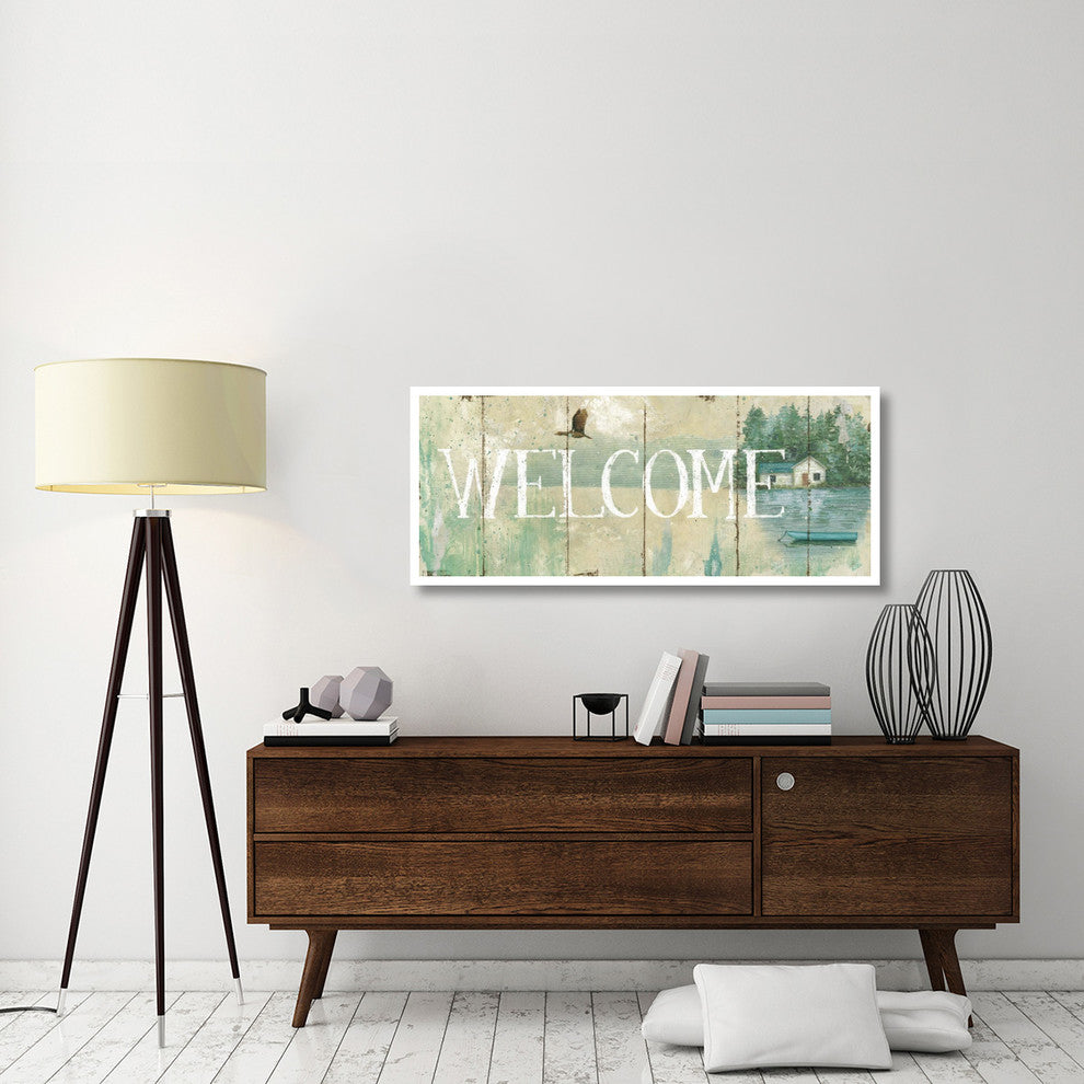 "Waterside Lodge III" Digital Paper Print by Daphne Brissonnet, 52"x22"