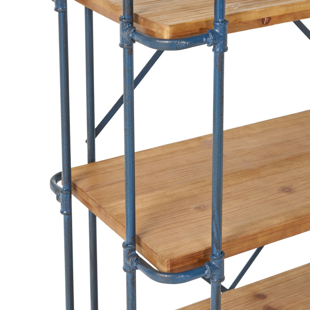 Mercia Industrial 5 Shelf Firwood Bookcase