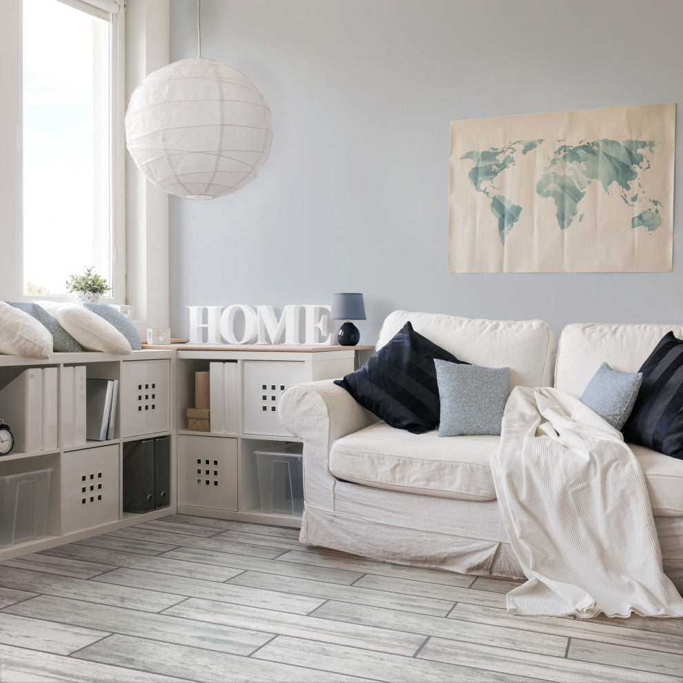 Cassis White Porcelain Floor and Wall Tile Sample