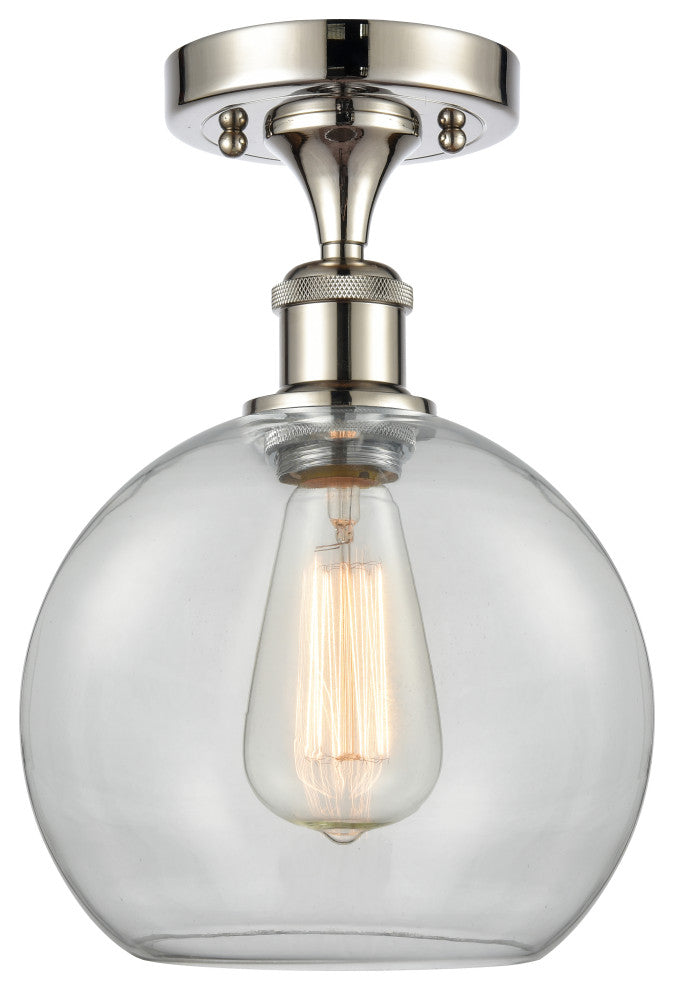 Innovations Lighting 516-1C-PN-G122-8-LED Athens 1 Light 8" Semi-Flush Mount