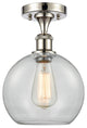 Innovations Lighting 516-1C-PN-G122-8-LED Athens 1 Light 8" Semi-Flush Mount