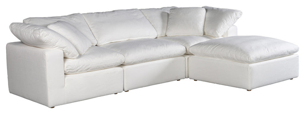 Terra Condo Lounge Modular Sectional Livesmart Fabric Cream