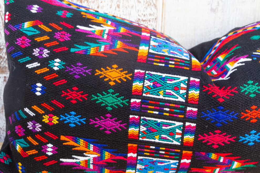 Vintage Mayan Brocade Eztli Pillow