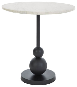 Corrine Aluminum Side Table, Matte Black