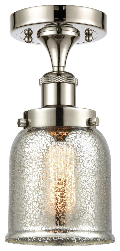 Innovations Lighting 916-1C-PN-G58-LED Small Bell 1 Light Semi-Flush Mount
