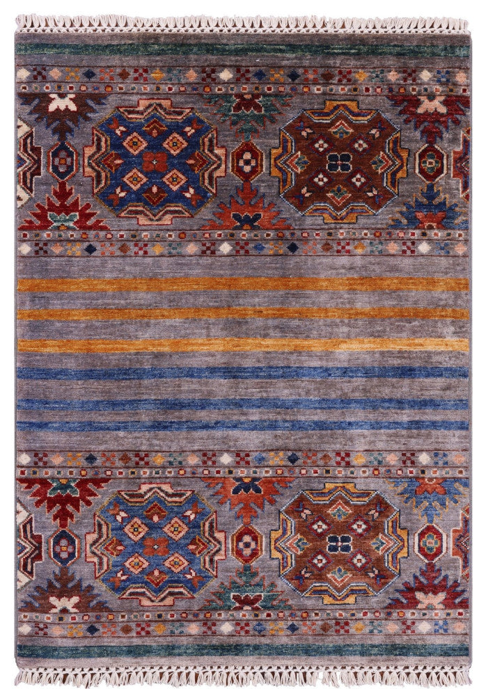 2' 10" X 4' 1" Super Kazak Khorjin Hand Knotted Rug Q11253