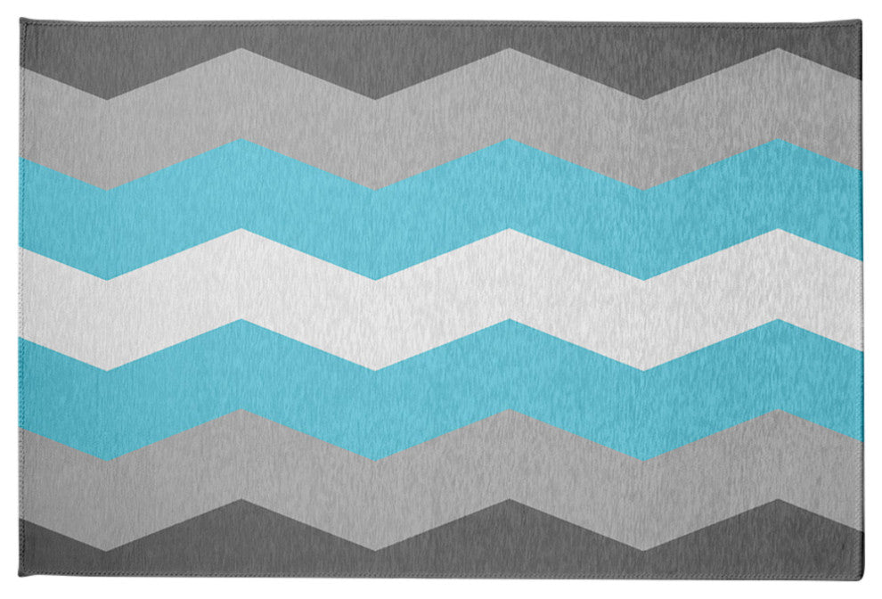 Demi Boy Chevron Chenille Rug, Demi Boy Chevron, 2'x3'