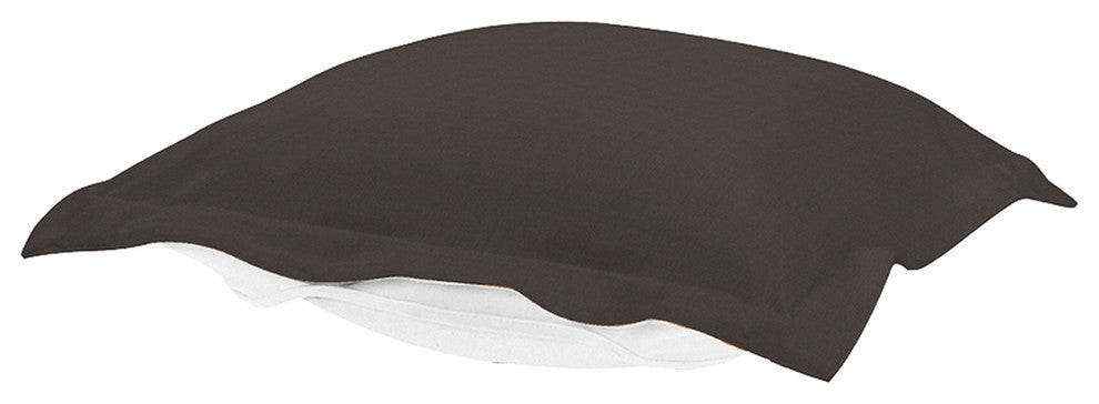 Seascape Puff Ottoman Cushion, Charcoal