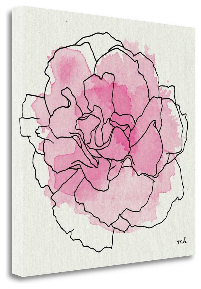 "Watercolor Floral III" By Moira Hershey, Giclee Print on Gallery Wrap Canvas