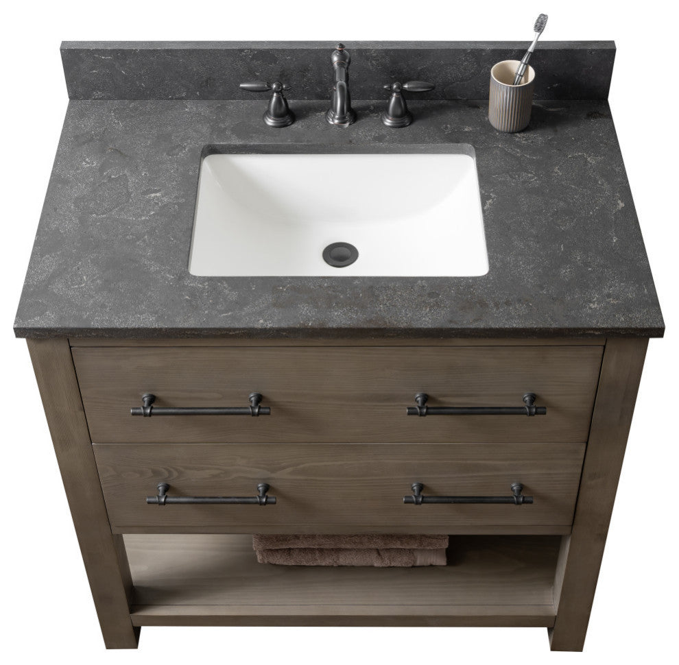 Windwood 36" Bathroom Vanity, Smoke Gray