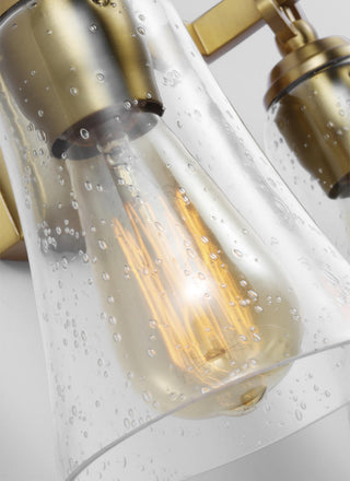 Monterro 2-Light Vanity, Burnished Brass