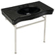 Fauceture VPB28140W86K 36" Ceramic Console Sink, Legs
