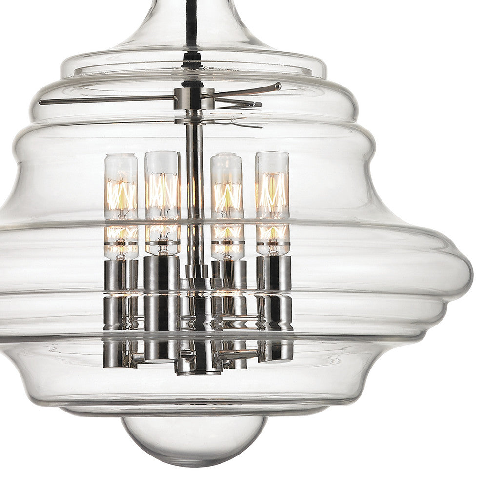 Washington 4-Light, Pendant, Polished Nickel