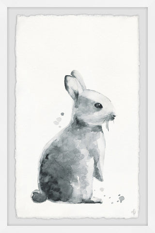 "Melancholy Bunny" Framed Painting Print, 20"x30"