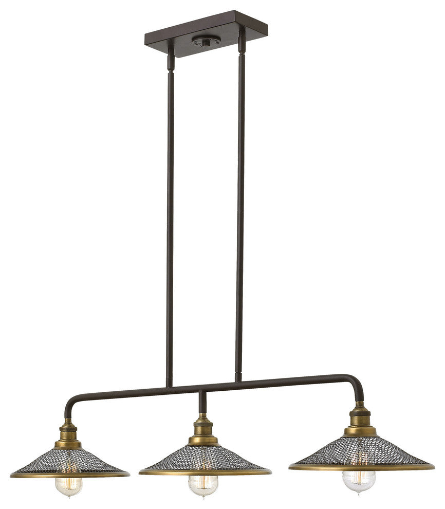 Hinkley Rigby Three Light Linear Chandelier 4364KZ