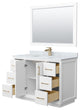 Wyndham WCF414148SWZCMUNSM46 Strada 48 Inch Single Bathroom Vanity in White