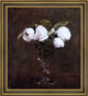 Henri FantinLatour Vase of Roses Framed Premium Canvas Print, 20"x25"