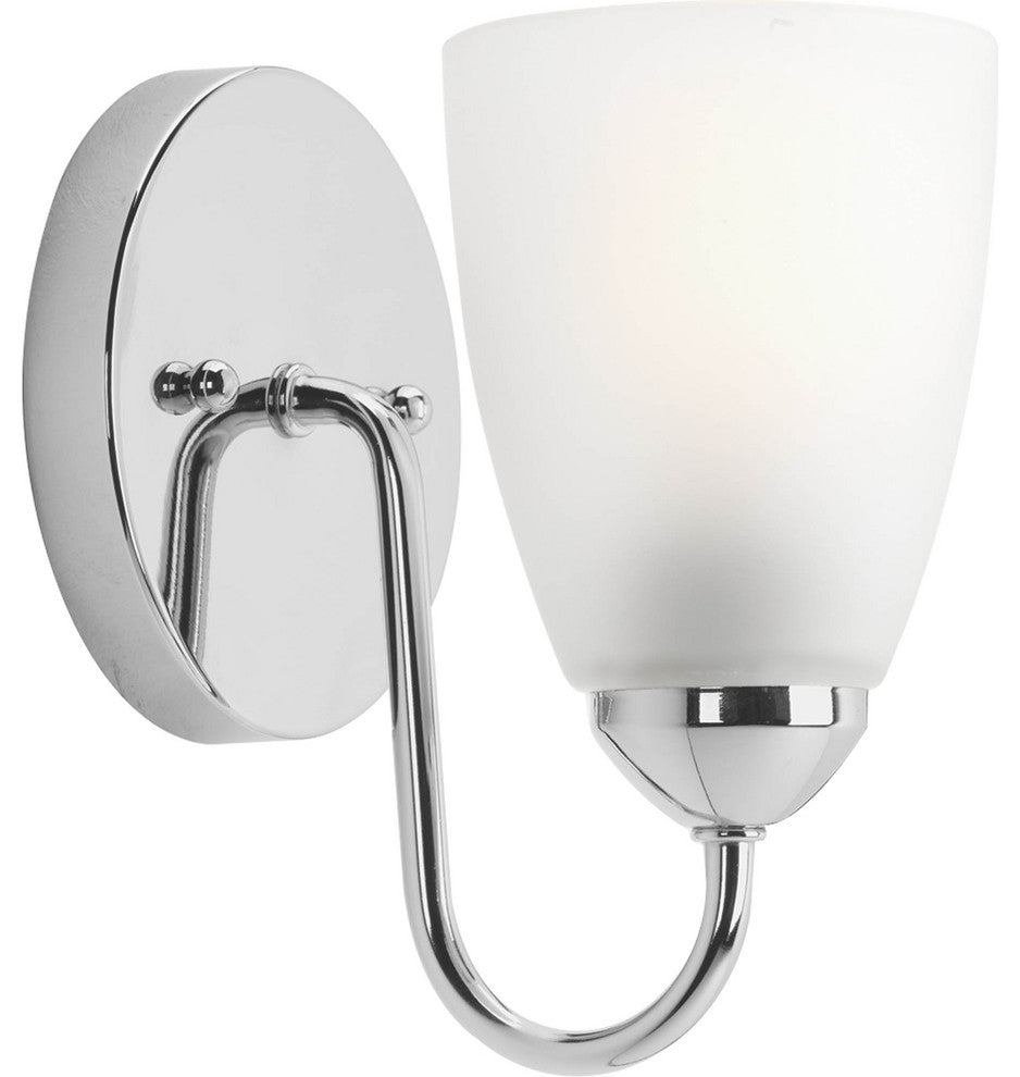 Progress Lighting 1-100W Medium Bath Bracket, Polished Chrome