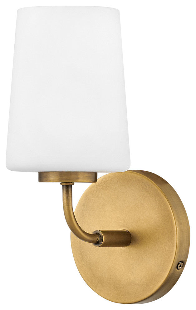 Lark Kline 11" Single Bath Vanity Light, Heritage Brass