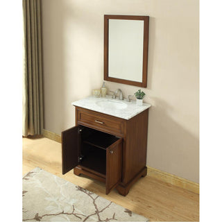 30" Single Bathroom Vanity Set In Teak