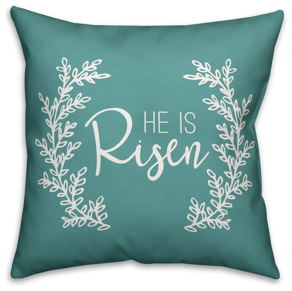 He is Risen 18x18 Throw Pillow